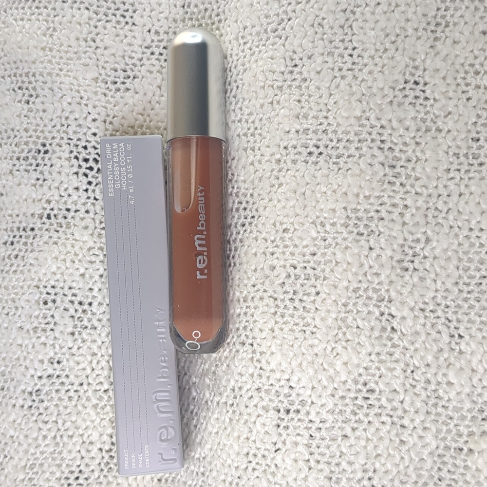 R.E.M. Beauty Hocus Cocoa Essential Drip Glossy Balm, 4.7ml/0.15fl oz
